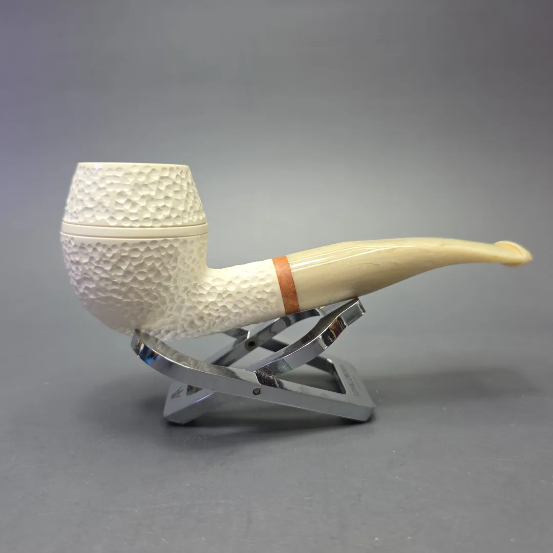 MBSD Meerschaum Deluxe Rusticated Rhodesian with Briar-Mortise (New) - Image 2