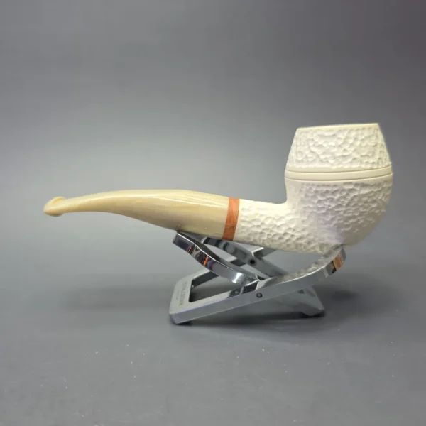 MBSD Meerschaum Deluxe Rusticated Rhodesian with Briar-Mortise (New) - Image 4