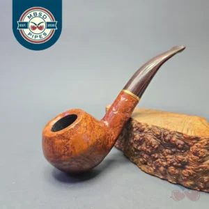Savinelli Alligator 673 Partially Rusticated Bulldog with Cumberland (Estate)