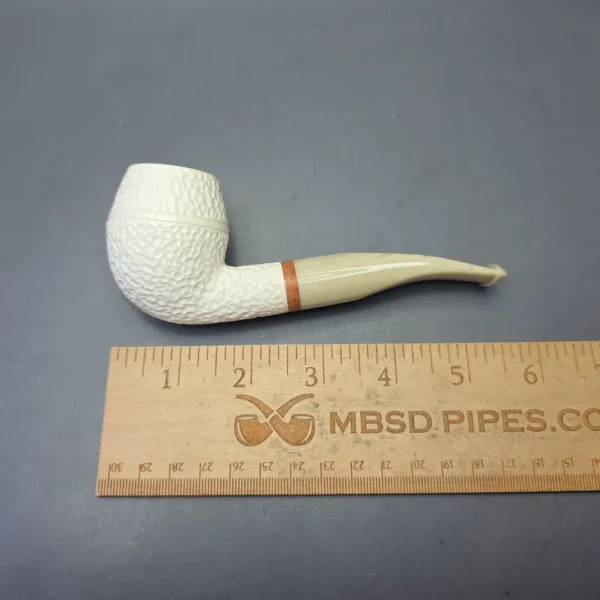 MBSD Meerschaum Deluxe Rusticated Rhodesian with Briar-Mortise (New) - Image 8
