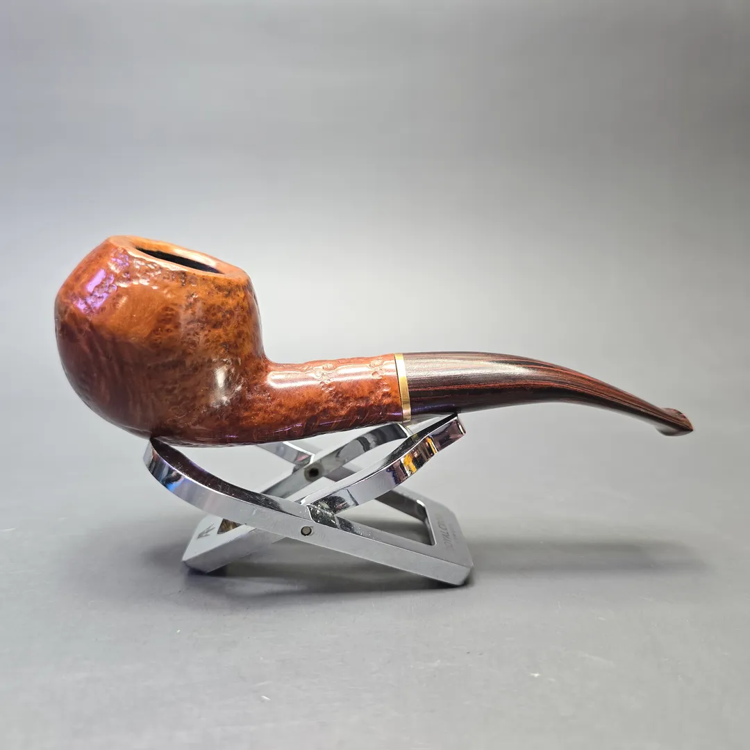 Savinelli Alligator 673 Partially Rusticated Bulldog with Cumberland (Estate) - Image 2