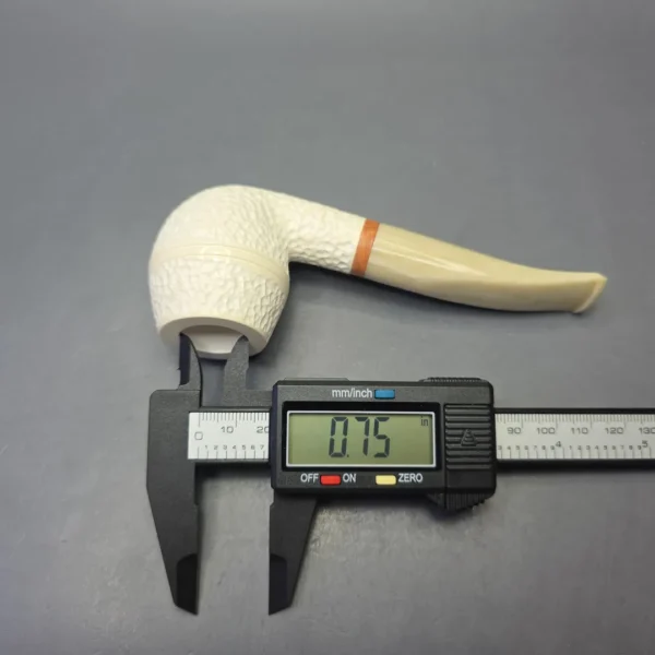 MBSD Meerschaum Deluxe Rusticated Rhodesian with Briar-Mortise (New) - Image 9