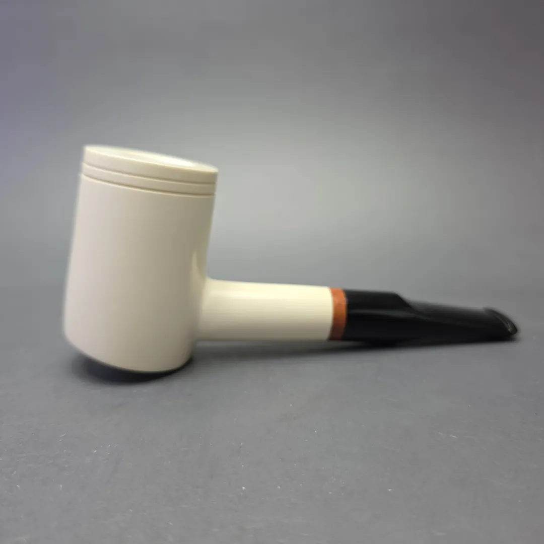 MBSD Meerschaum Deluxe Smooth Poker with Briar-Mortise (New) - Image 2