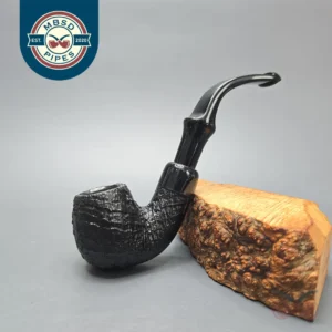 Peterson 2025 Halloween Pipe 317 Sandblasted Bent Billiard (Estate)