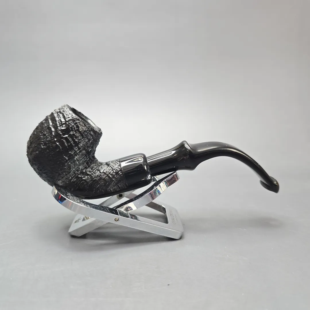 Peterson 2025 Halloween Pipe 317 Sandblasted Bent Billiard (Estate) - Image 2