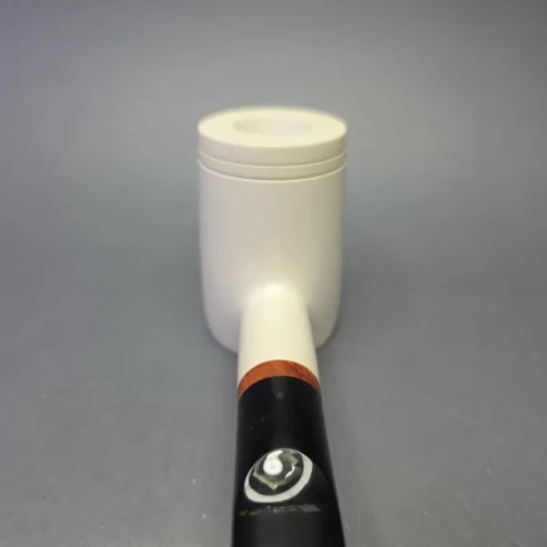 MBSD Meerschaum Deluxe Smooth Poker with Briar-Mortise (New) - Image 6
