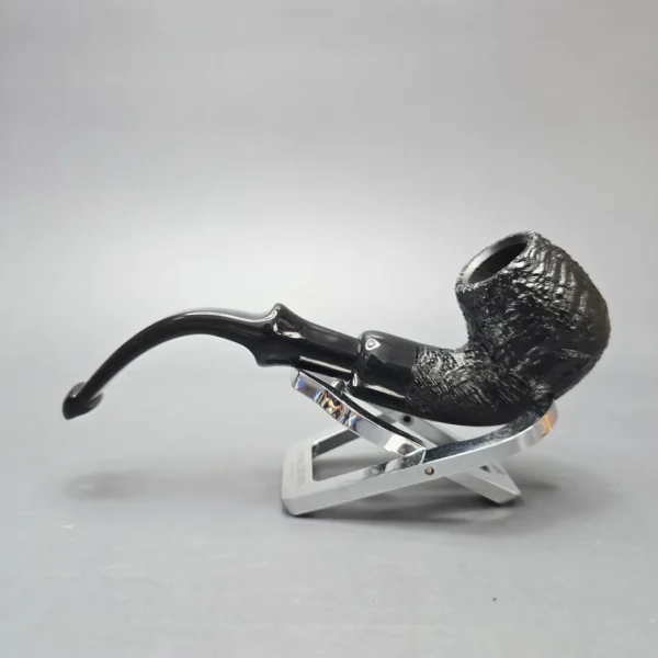 Peterson 2025 Halloween Pipe 317 Sandblasted Bent Billiard (Estate) - Image 4