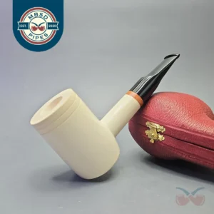 MBSD Meerschaum Deluxe Smooth Poker with Briar-Mortise (New)