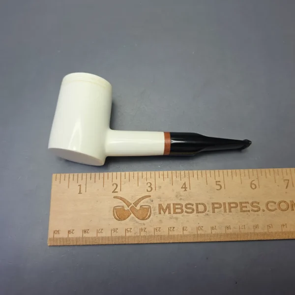 MBSD Meerschaum Deluxe Smooth Poker with Briar-Mortise (New) - Image 10