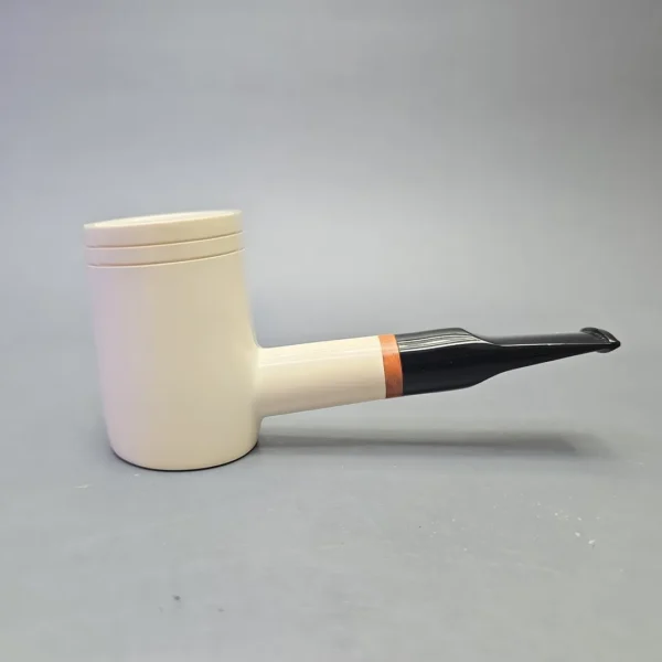 MBSD Meerschaum Deluxe Smooth Poker with Briar-Mortise (New) - Image 3