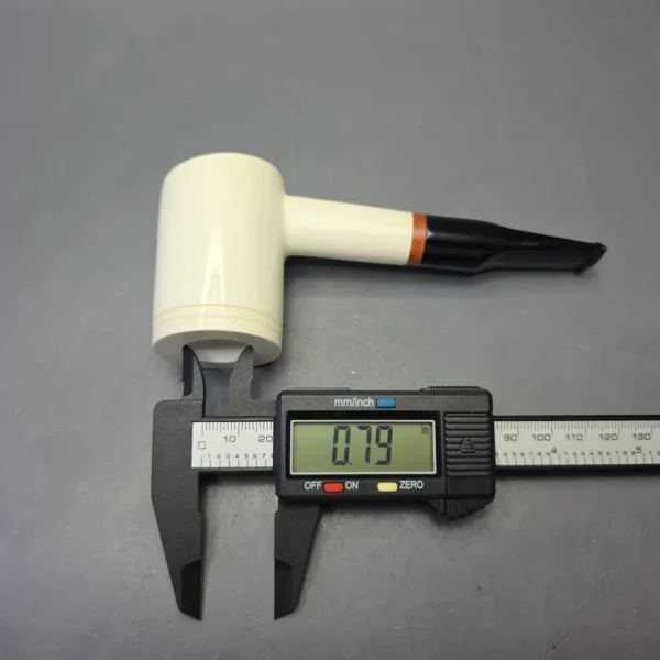 MBSD Meerschaum Deluxe Smooth Poker with Briar-Mortise (New) - Image 8