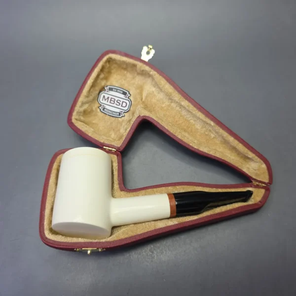 MBSD Meerschaum Deluxe Smooth Poker with Briar-Mortise (New) - Image 11