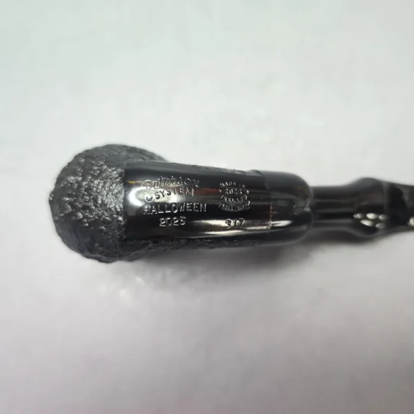 Peterson 2025 Halloween Pipe 317 Sandblasted Bent Billiard (Estate) - Image 10