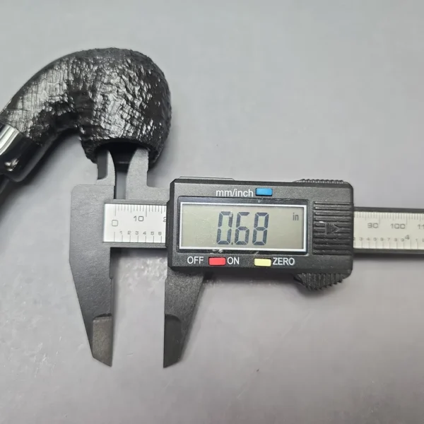 Peterson 2025 Halloween Pipe 317 Sandblasted Bent Billiard (Estate) - Image 12