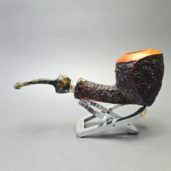 Ardor (2013) Urano Fantasy Partially Rusticated Sphinx with Silver and Lucite (Estate) - Image 4