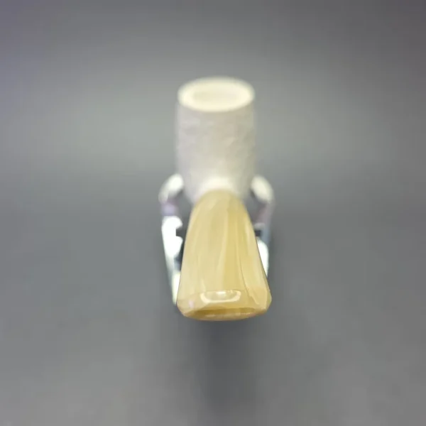 MBSD Meerschaum Deluxe Rusticated Bent Billiard with Briar-Mortise (New) - Image 6