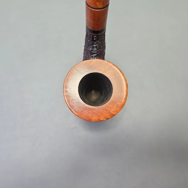 Radice Rind Collect Partially Rusticated Oom Paul with Briar Shank Extension (Estate) - Image 6