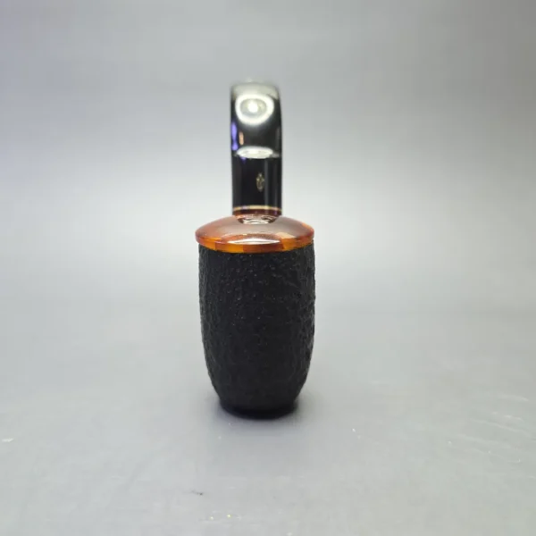 Savinelli for Diebel's Rusticated Oom Paul Sitter with Acrylic Cap (Estate Briar Pipe, Unsmoked - Image 3