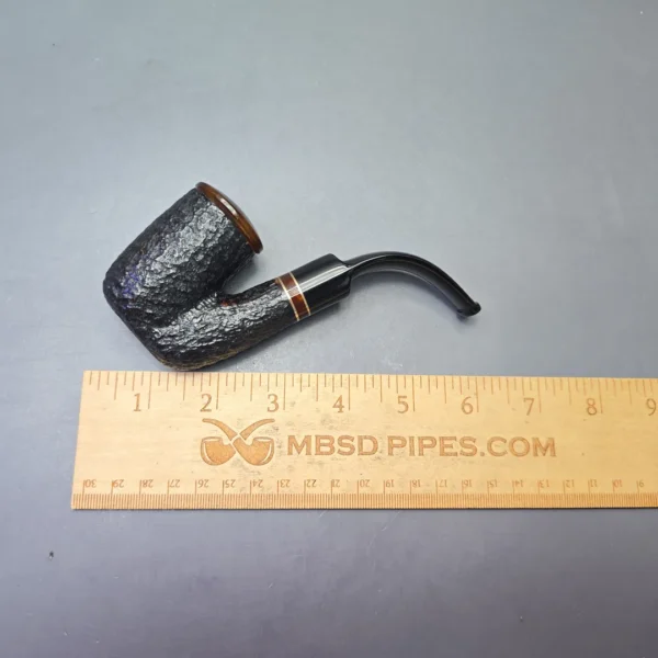 Savinelli for Diebel's Rusticated Oom Paul Sitter with Acrylic Cap (Estate Briar Pipe, Unsmoked - Image 9