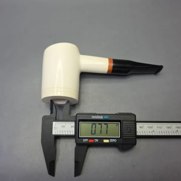 MBSD Meerschaum Deluxe Smooth Poker with Briar-Mortise (New) - Image 8