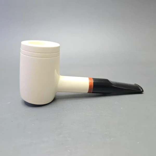 MBSD Meerschaum Deluxe Smooth Poker with Briar-Mortise (New) - Image 3