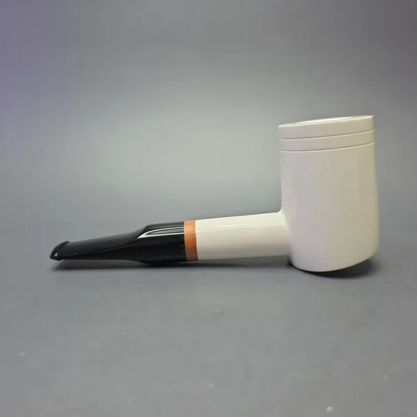 MBSD Meerschaum Deluxe Smooth Poker with Briar-Mortise (New) - Image 4