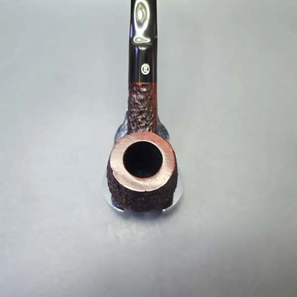James Upshall Bark Group 6 Partially Rusticated Bent Billiard (Unsmoked Estate) - Image 6