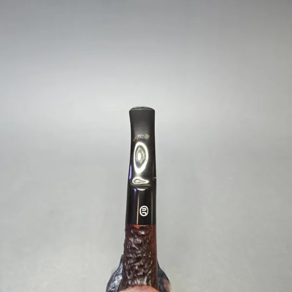 James Upshall Bark Group 6 Partially Rusticated Bent Billiard (Unsmoked Estate) - Image 7