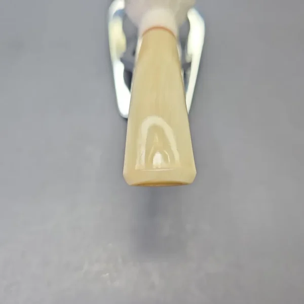 MBSD Meerschaum Deluxe Rusticated Brandy with Briar-Mortise (New) - Image 6