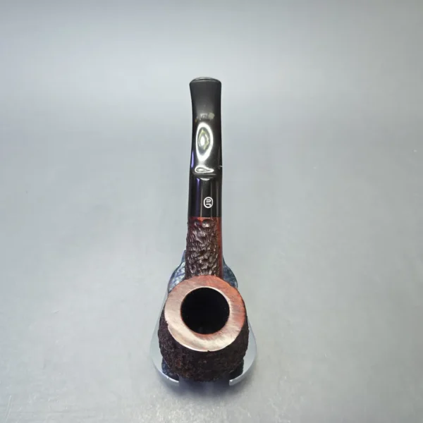 James Upshall Bark Group 6 Partially Rusticated Bent Billiard (Unsmoked Estate) - Image 8