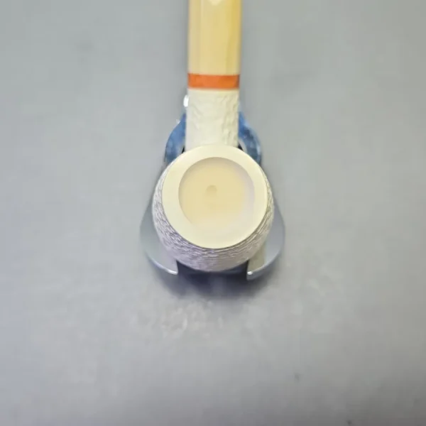 MBSD Meerschaum Deluxe Rusticated Brandy with Briar-Mortise (New) - Image 7