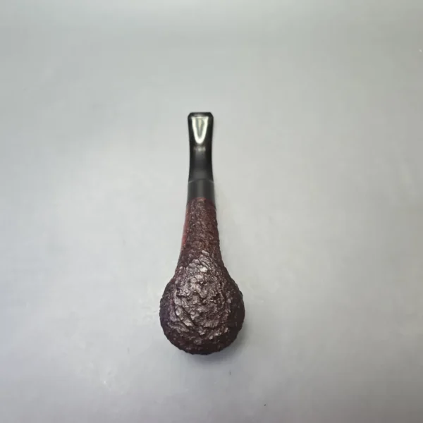 James Upshall Bark Group 6 Partially Rusticated Bent Billiard (Unsmoked Estate) - Image 9