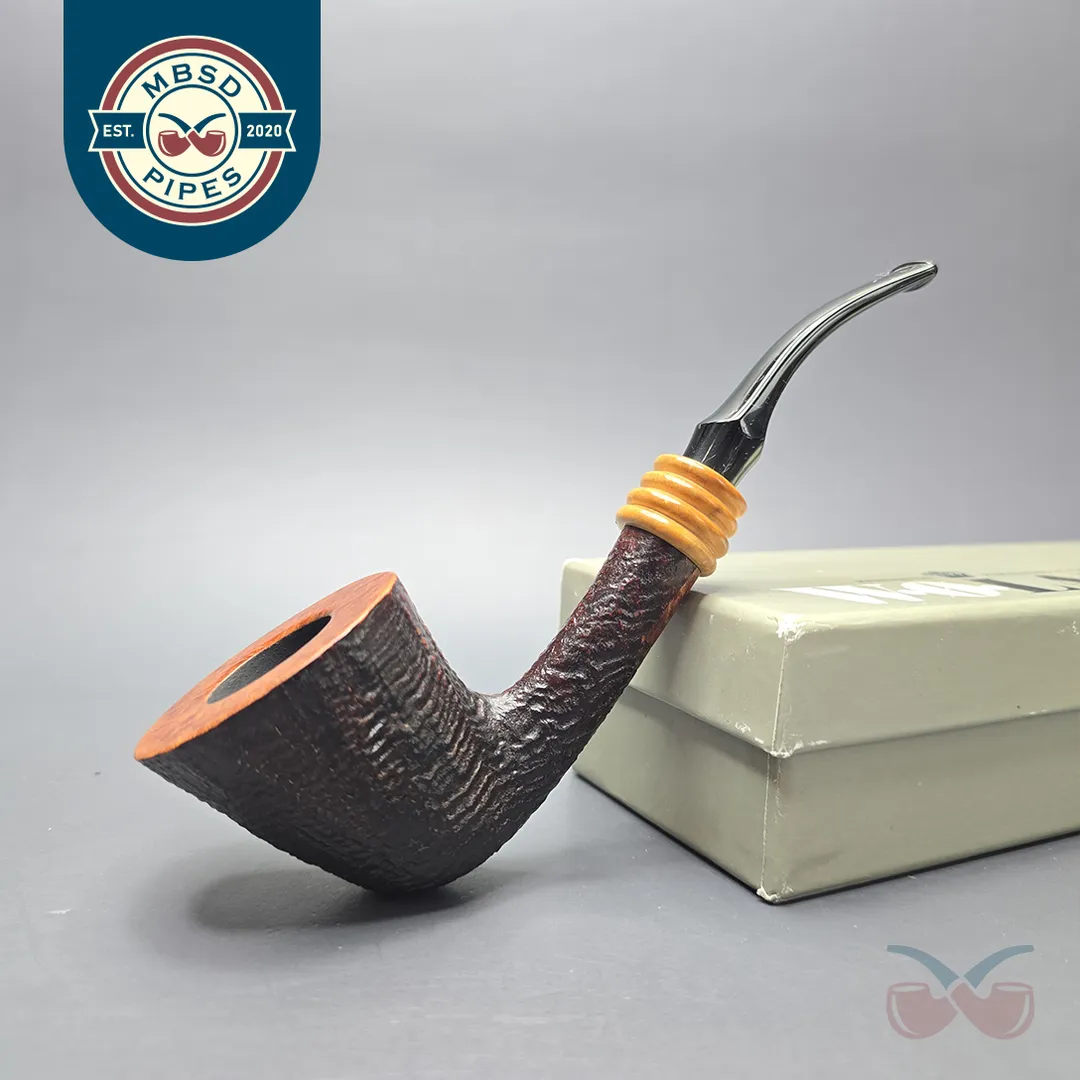 W.O. Larsen Straight Grain Special Partially Sandblasted Dublin with Boxwood (Estate)