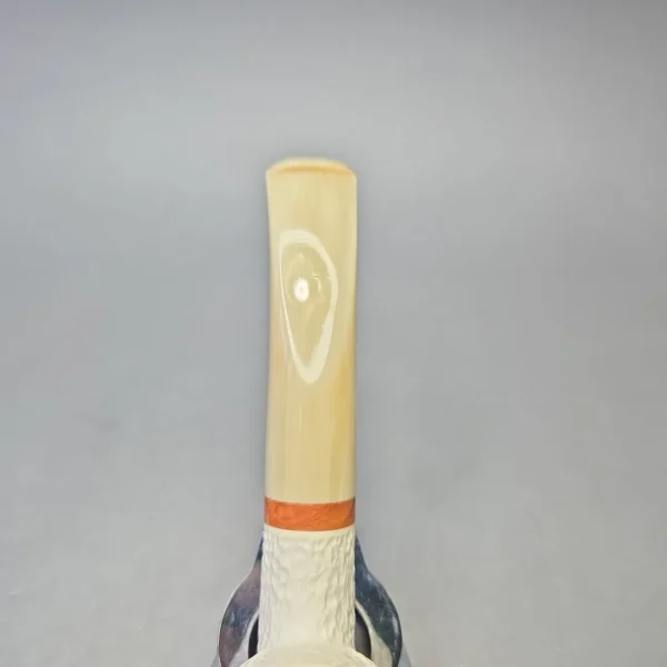 MBSD Meerschaum Deluxe Rusticated Brandy with Briar-Mortise (New) - Image 8