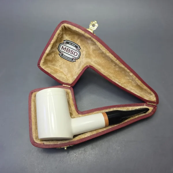 MBSD Meerschaum Deluxe Smooth Poker with Briar-Mortise (New) - Image 10