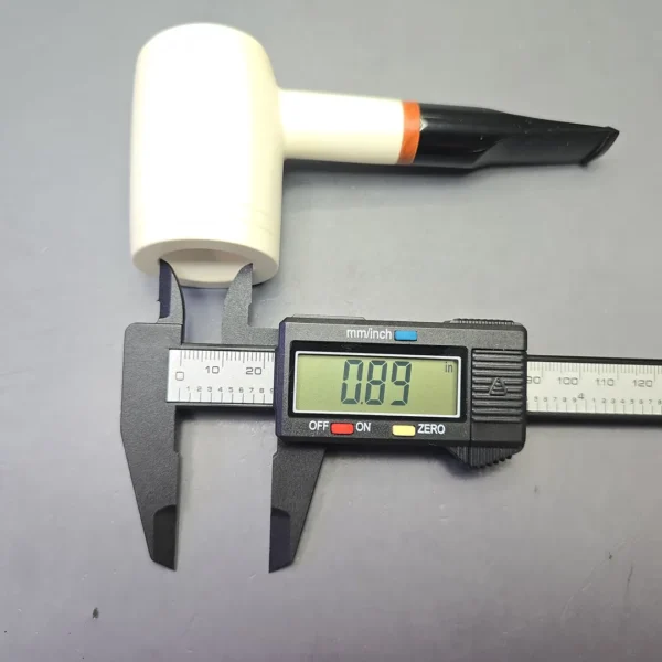 MBSD Meerschaum Deluxe Smooth Poker with Briar-Mortise (New) - Image 12