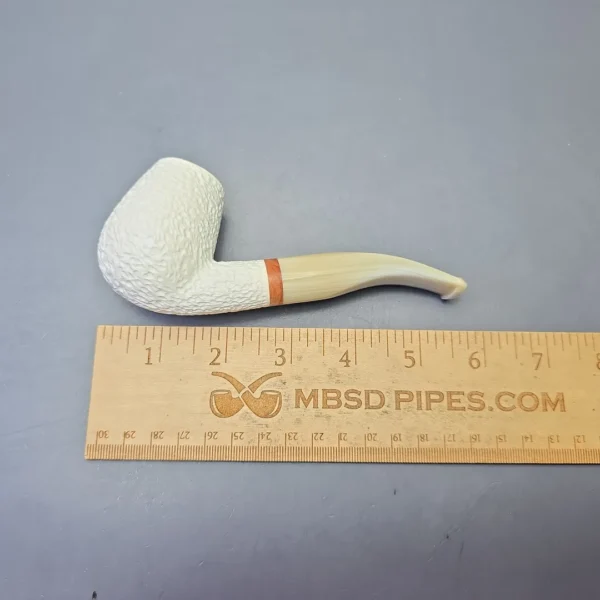 MBSD Meerschaum Deluxe Rusticated Brandy with Briar-Mortise (New) - Image 11