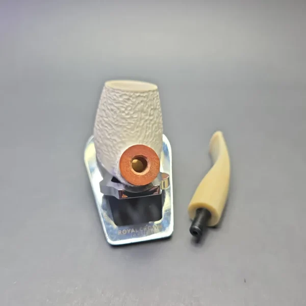 MBSD Meerschaum Deluxe Rusticated Brandy with Briar-Mortise (New) - Image 13