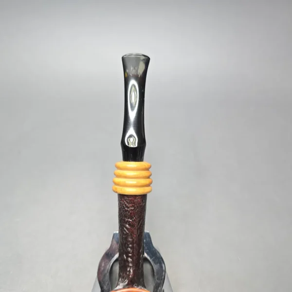 W.O. Larsen Straight Grain Special Partially Sandblasted Dublin with Boxwood (Estate) - Image 7