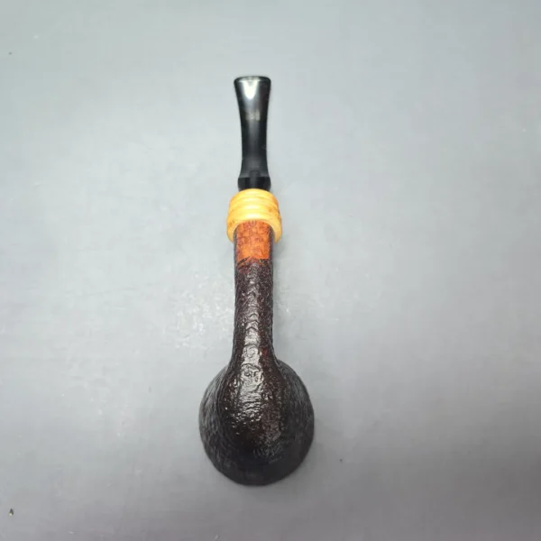 W.O. Larsen Straight Grain Special Partially Sandblasted Dublin with Boxwood (Estate) - Image 9