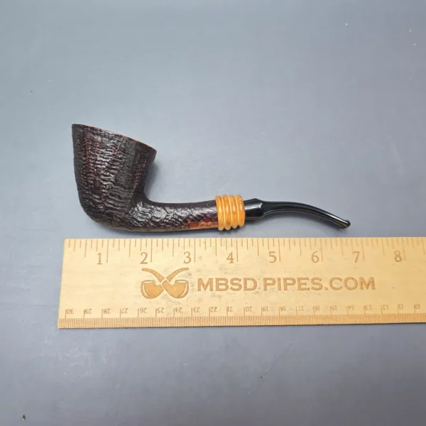 W.O. Larsen Straight Grain Special Partially Sandblasted Dublin with Boxwood (Estate) - Image 11