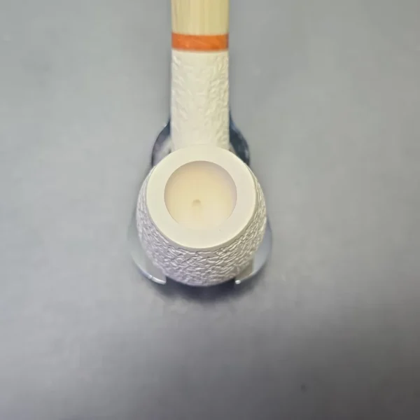 MBSD Meerschaum Deluxe Rusticated Brandy with Briar-Mortise (New) - Image 7