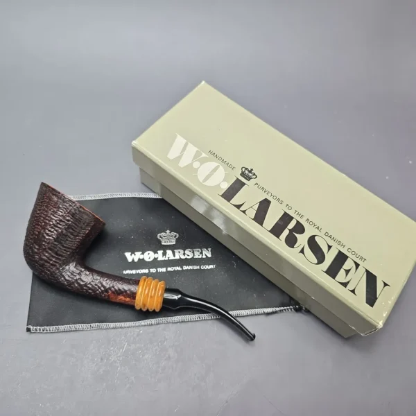 W.O. Larsen Straight Grain Special Partially Sandblasted Dublin with Boxwood (Estate) - Image 14