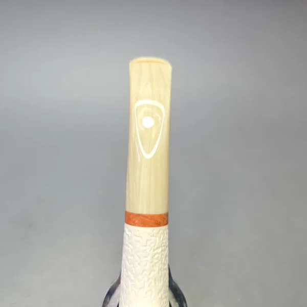 MBSD Meerschaum Deluxe Rusticated Brandy with Briar-Mortise (New) - Image 8