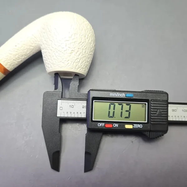 MBSD Meerschaum Deluxe Rusticated Brandy with Briar-Mortise (New) - Image 12