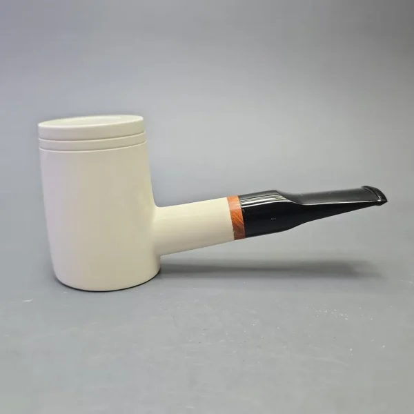MBSD Meerschaum Deluxe Smooth Poker with Briar-Mortise (New) - Image 3