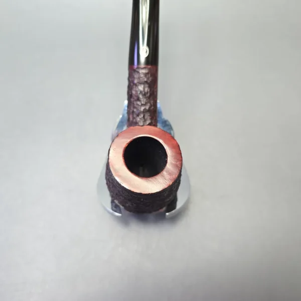 James Upshall Bark Group 6 Partially Rusticated Bent Billiard (Unsmoked Estate) - Image 6