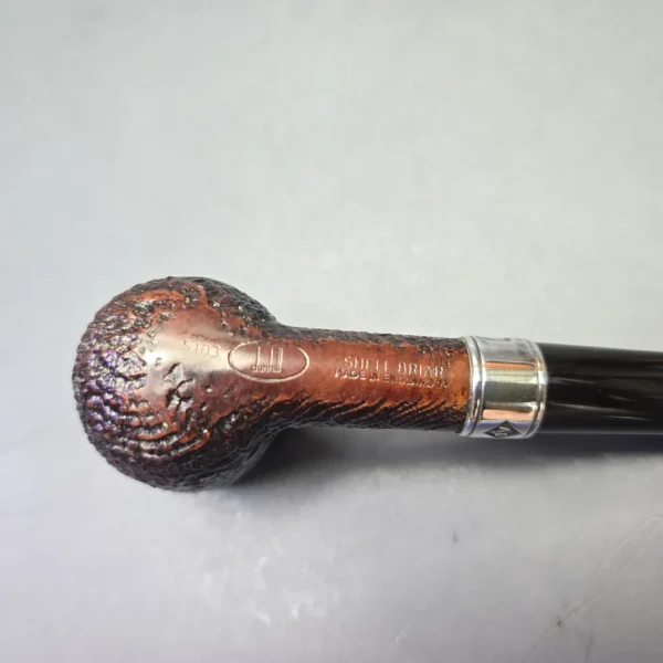 Dunhill (2000) Millennium Hallmark Shell Briar 5103 Sandblasted Billiard with Silver (Estate) - Image 10