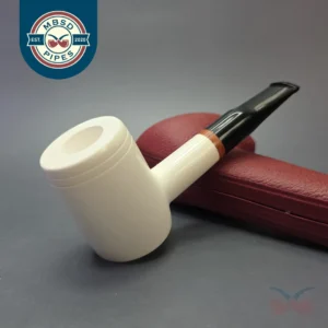 MBSD Meerschaum Deluxe Smooth Poker with Briar-Mortise (New)