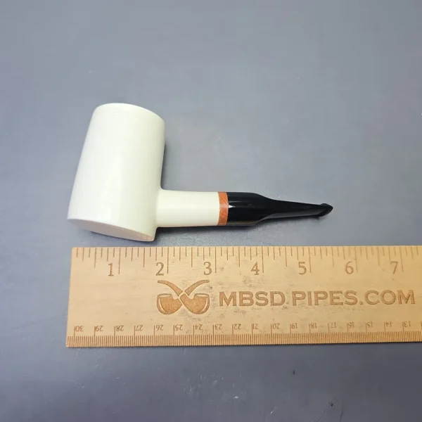 MBSD Meerschaum Deluxe Smooth Poker with Briar-Mortise (New) - Image 11